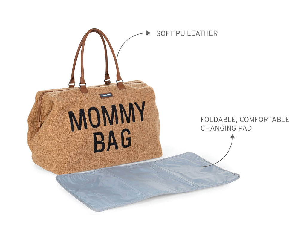 Childhome Mommy Bag, XL Diaper Bag - Teddy Brown