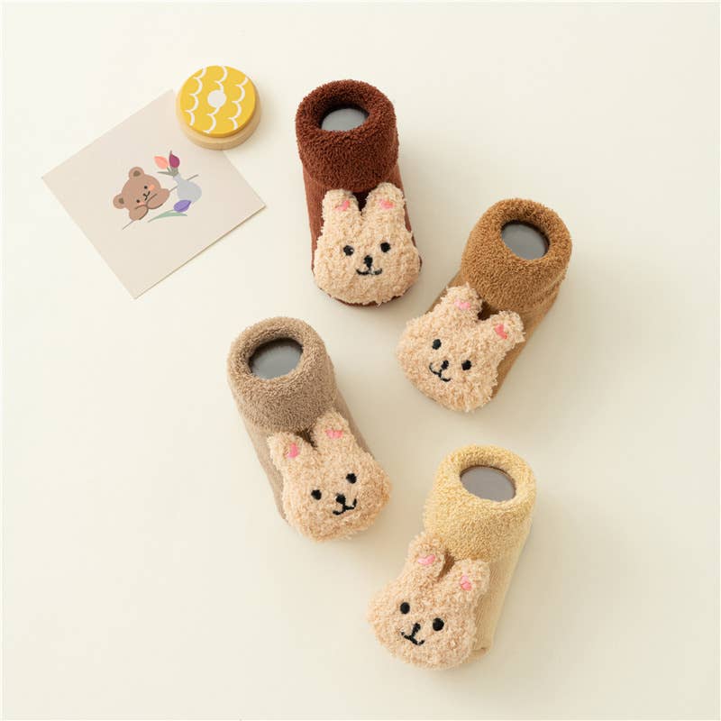 Baby Toddler Cute Doll Terry Thick Non-slip Socks