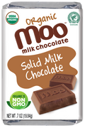 Organic Solid Milk Chocolate Mini Bars, 0.7 oz