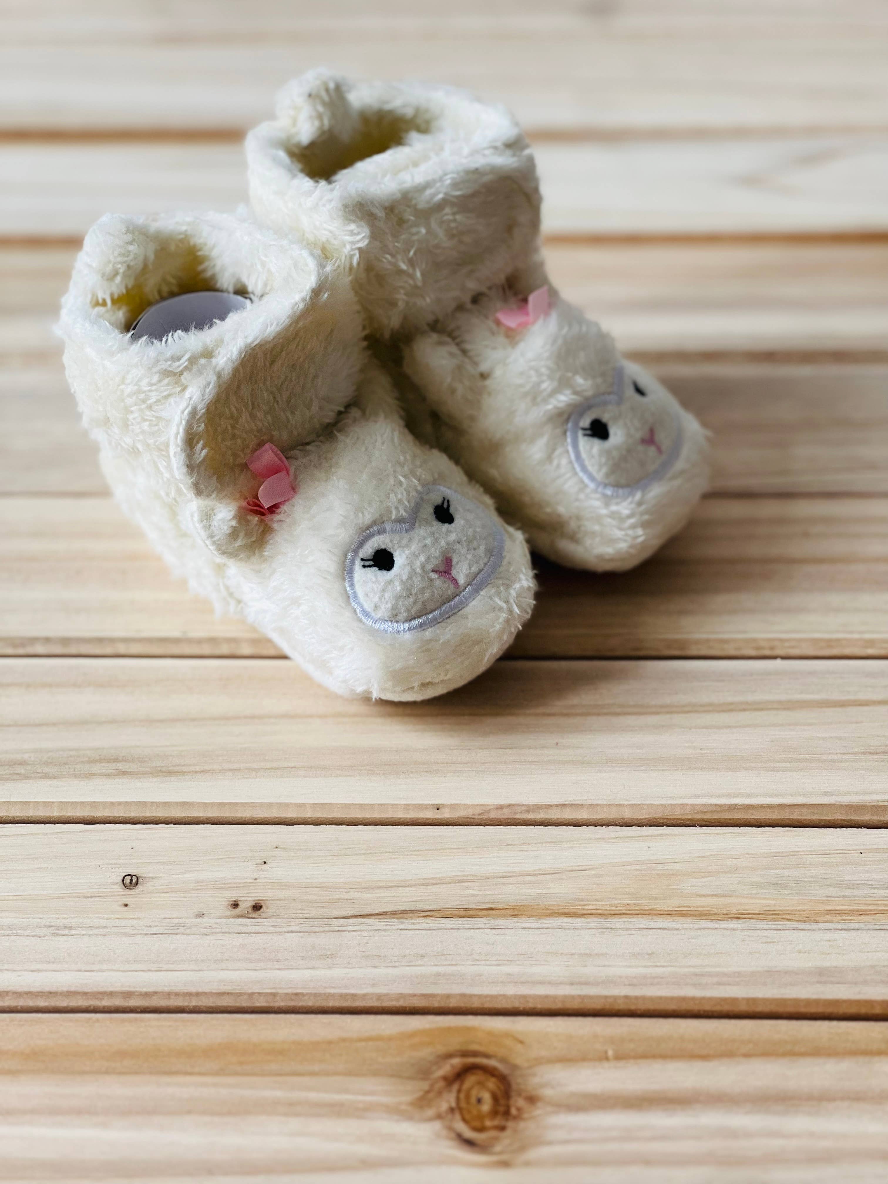 Baby Girls Lamb Slippers