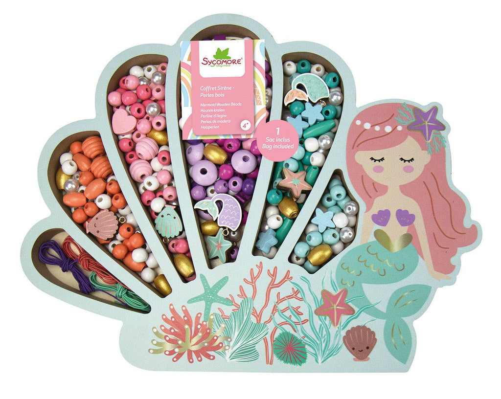 Les Perles -Mermaid Wooden Beads - 4y+