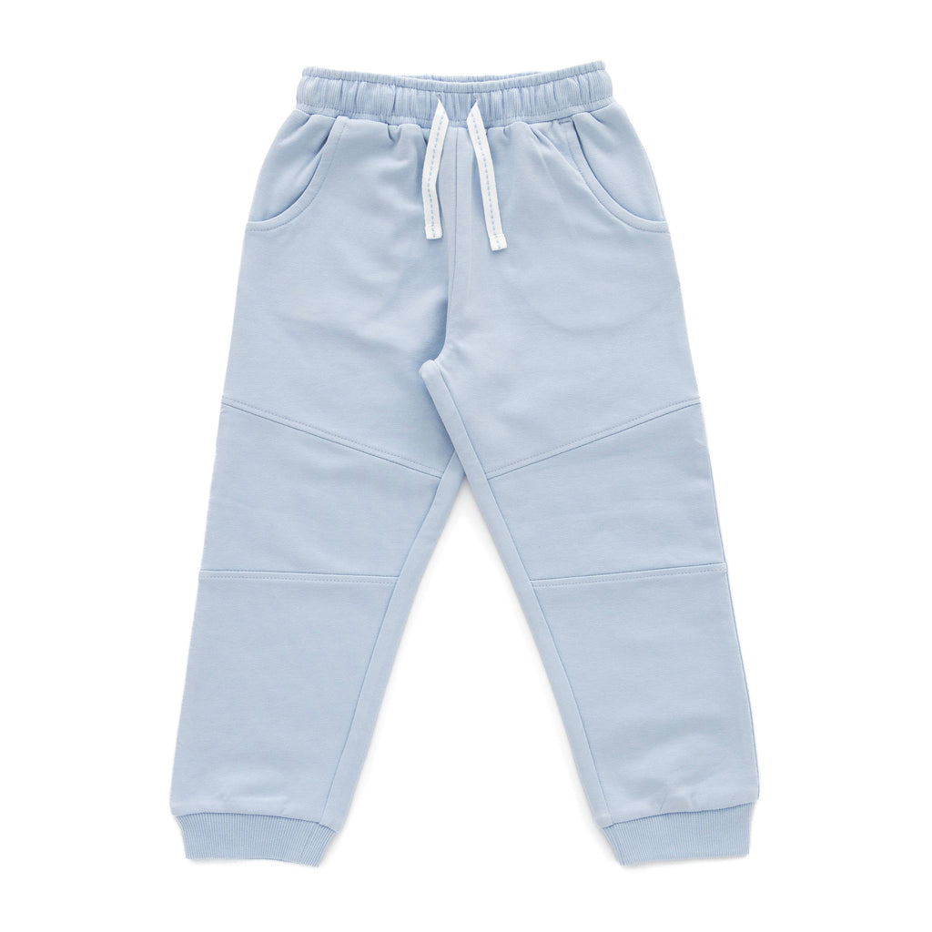 Organic Striped Safari Toddler T-Shirt & Jogger Set – Blue