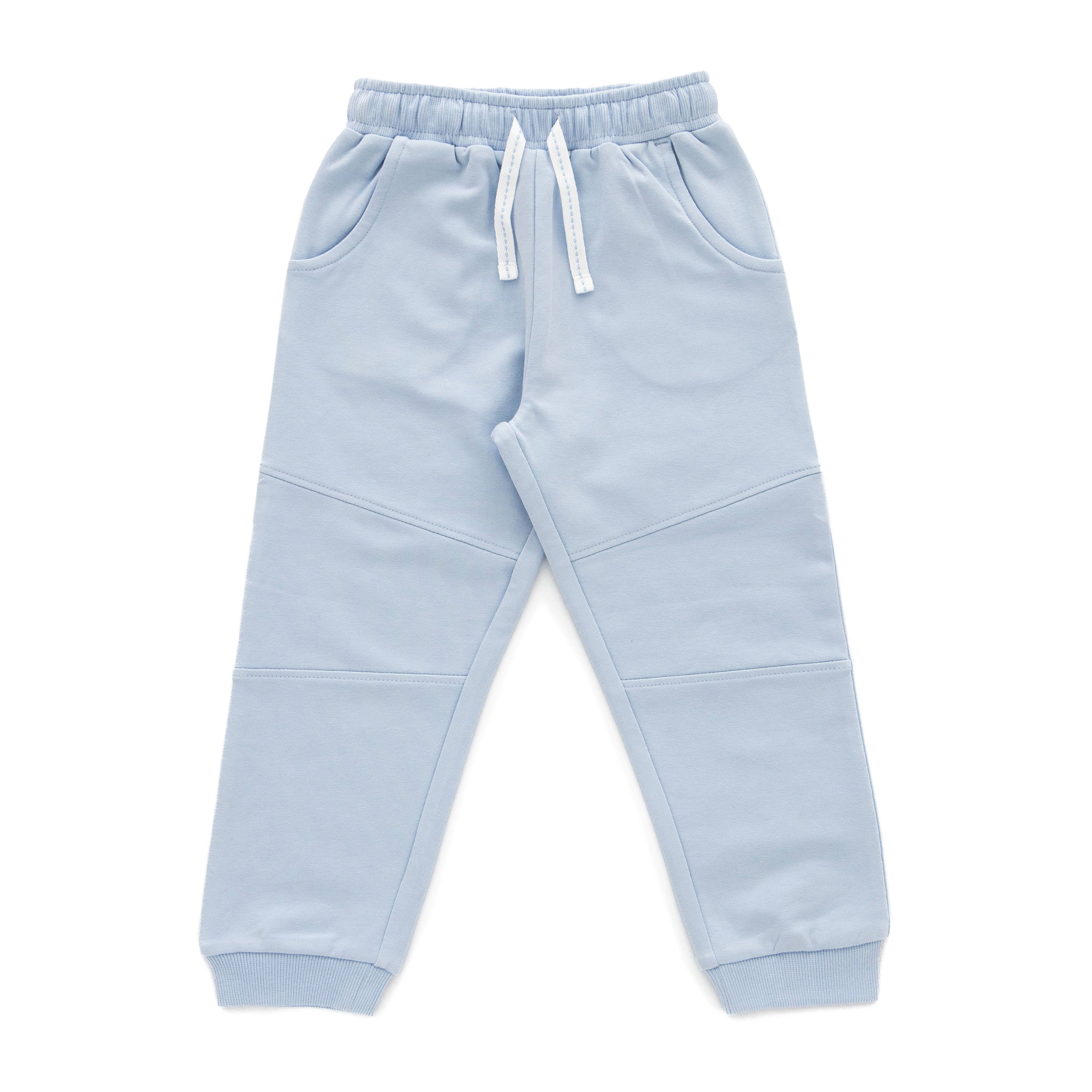 Organic Striped Safari Toddler T-Shirt & Jogger Set – Blue