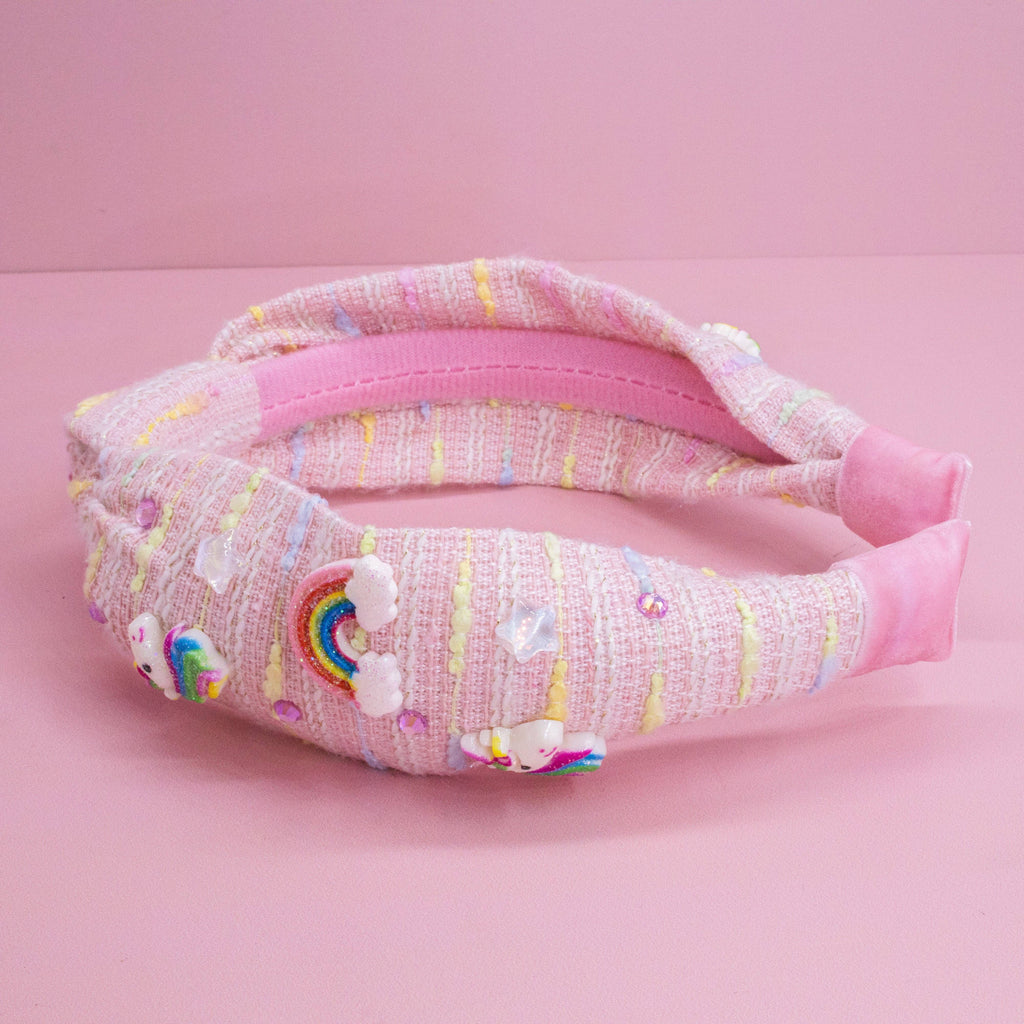 Unicorn Knotted Headband - Rainbow Knot Hair Band for Kids