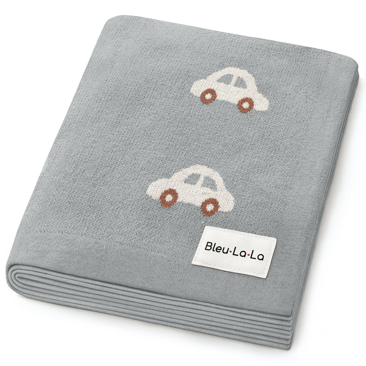 100% Luxury Cotton Receiving Swaddle Baby Blanket - Cars