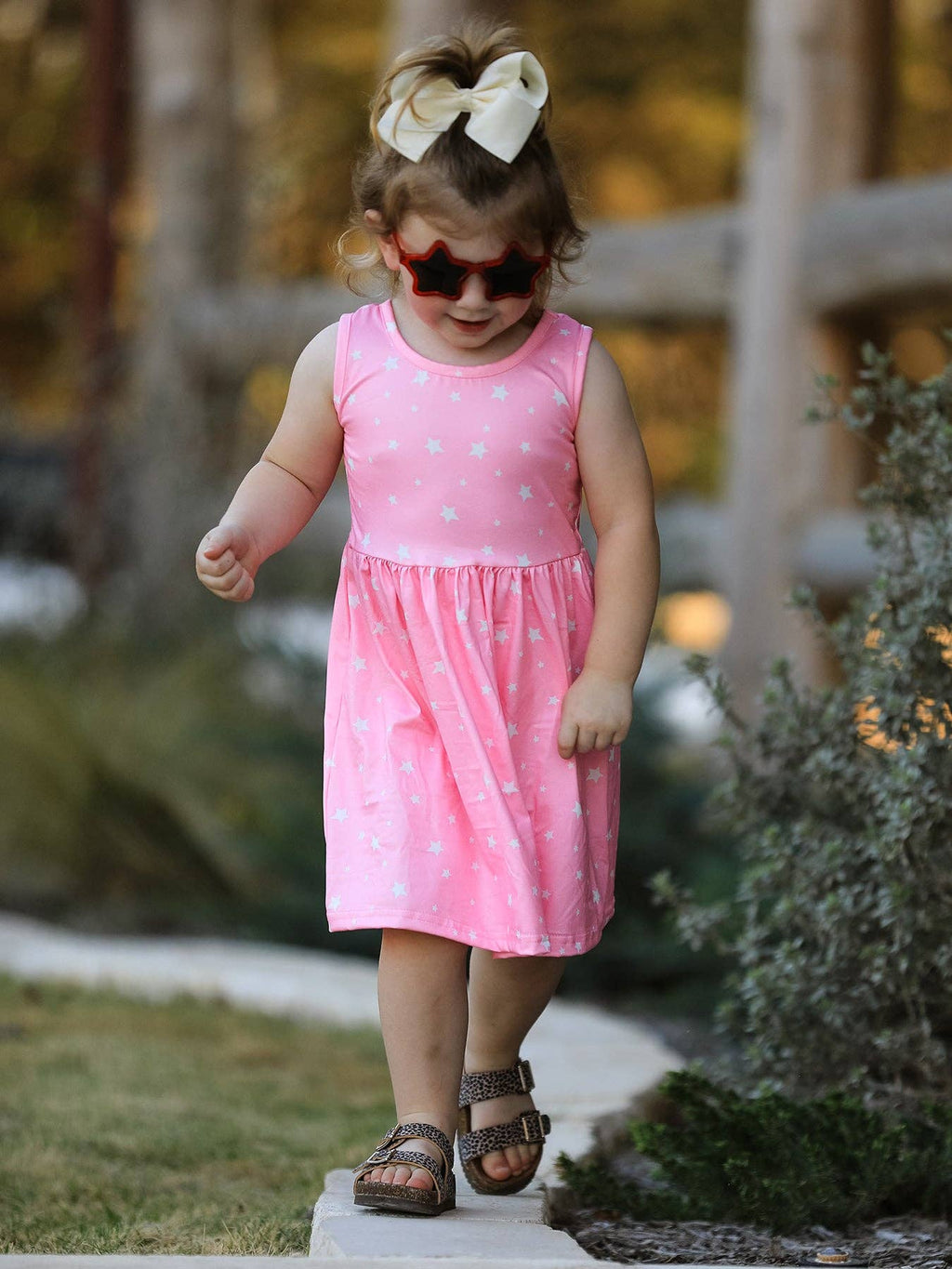 Rainbow Star Colorful 3-Piece Dress Set: 4-5Y