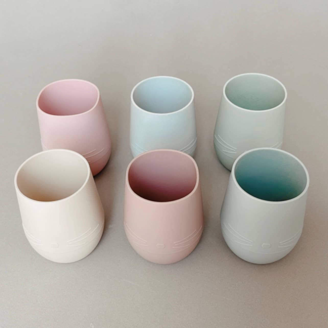 Bunny Face Silicone Open Cup for Baby & Toddler (Rose)
