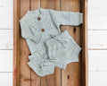 Cotton Knitted Cardigan bloomer booties | Matais 3pc Set