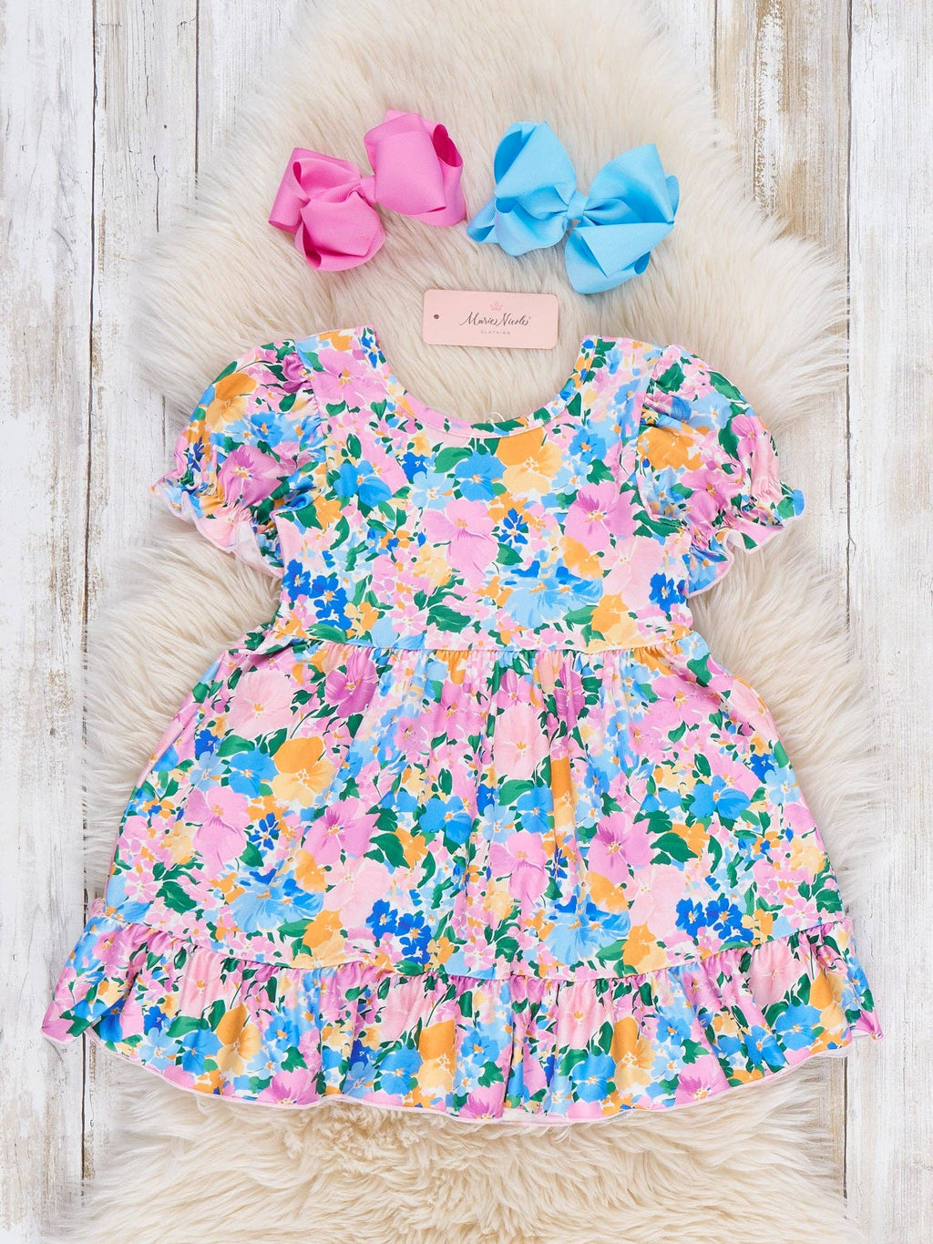 Flowerfield Flutter Ruffle Dress