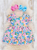 Flowerfield Flutter Ruffle Dress
