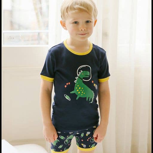 Space Dino  Short Sleeve Pajama Set