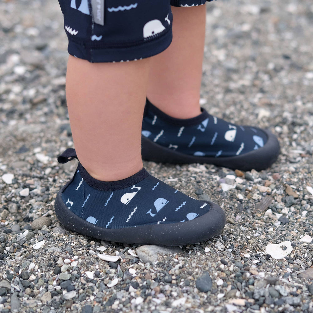 Navy Whale Tales | Kids Water Shoes