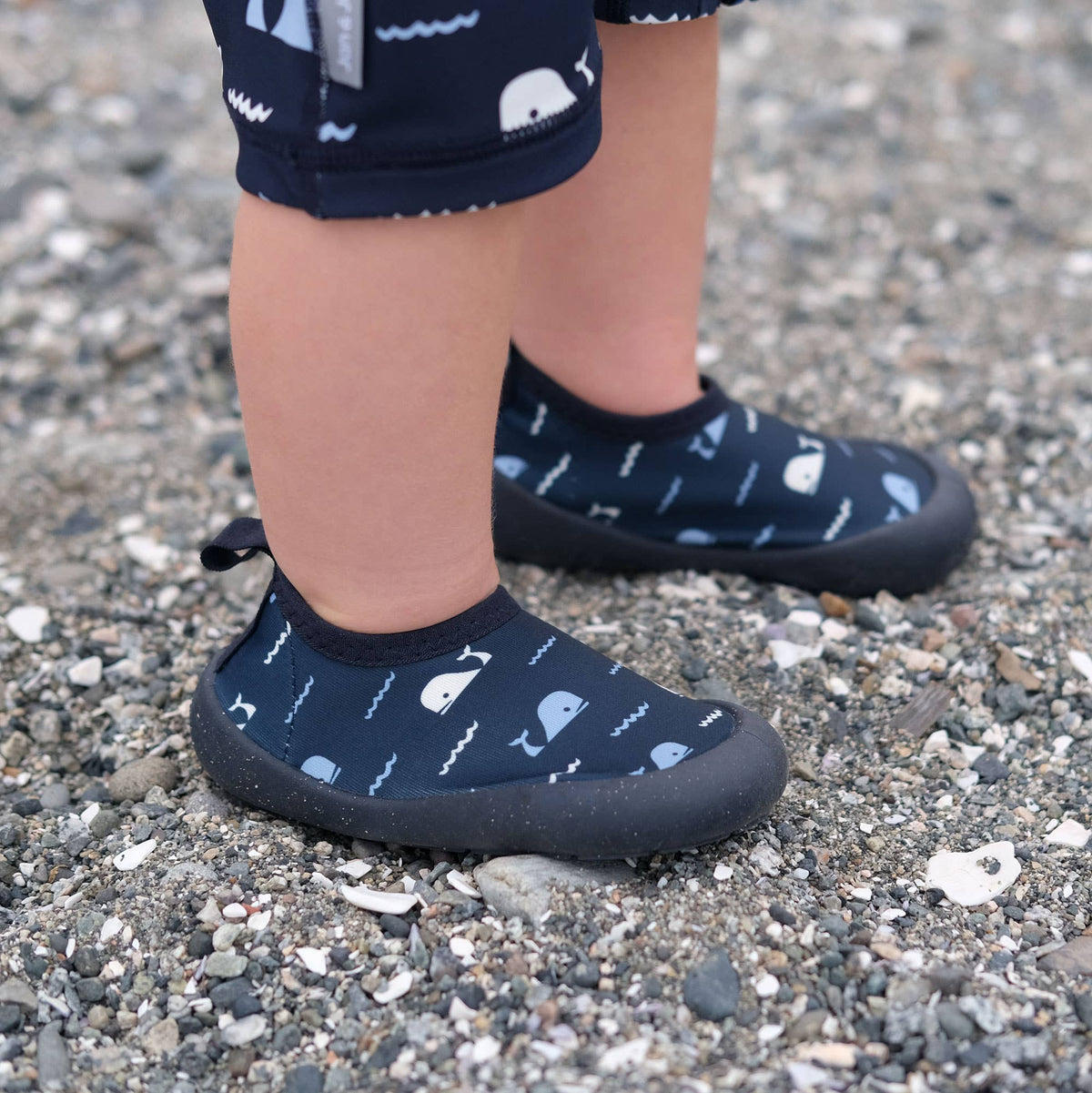 Navy Whale Tales | Kids Water Shoes