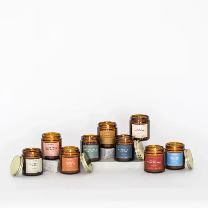 Seaside + Citrus - Mini Amber Jar Soy Candle