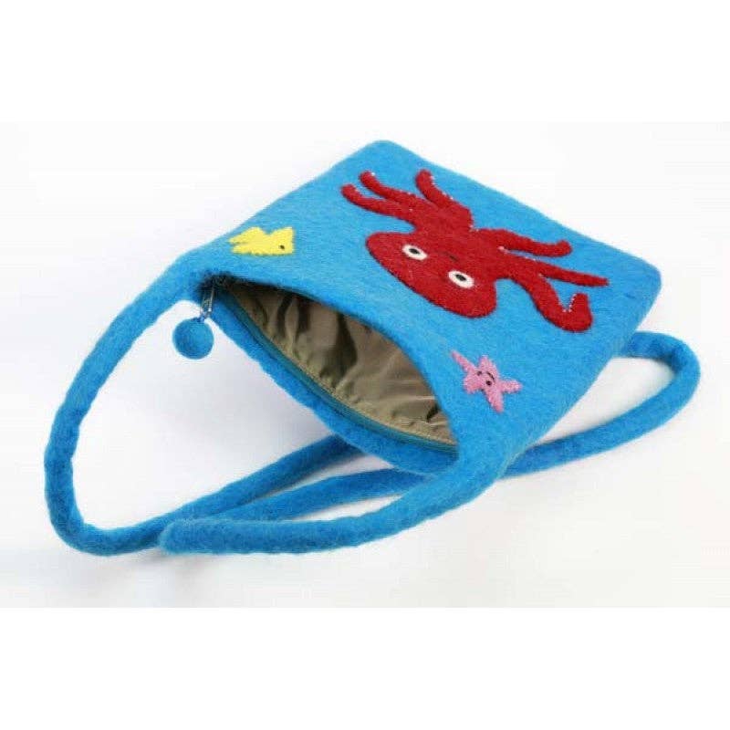 Octopus Design Cross- body Bag