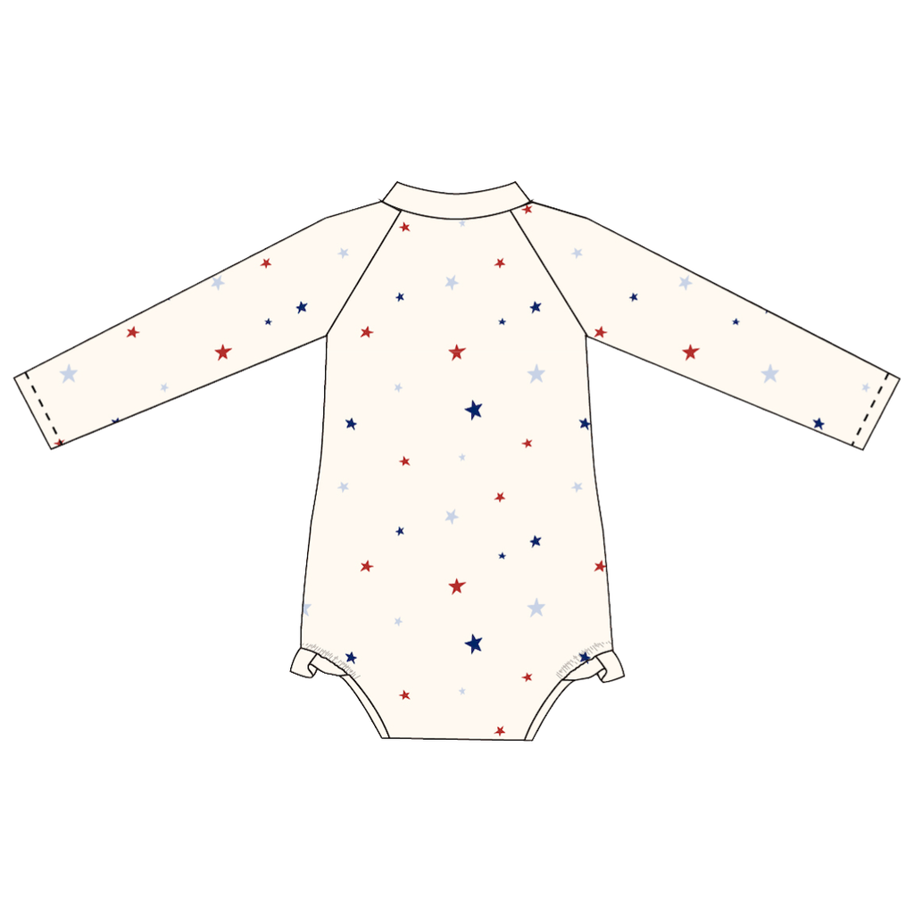 Little Fireworks Long Sleeve Swimsuit