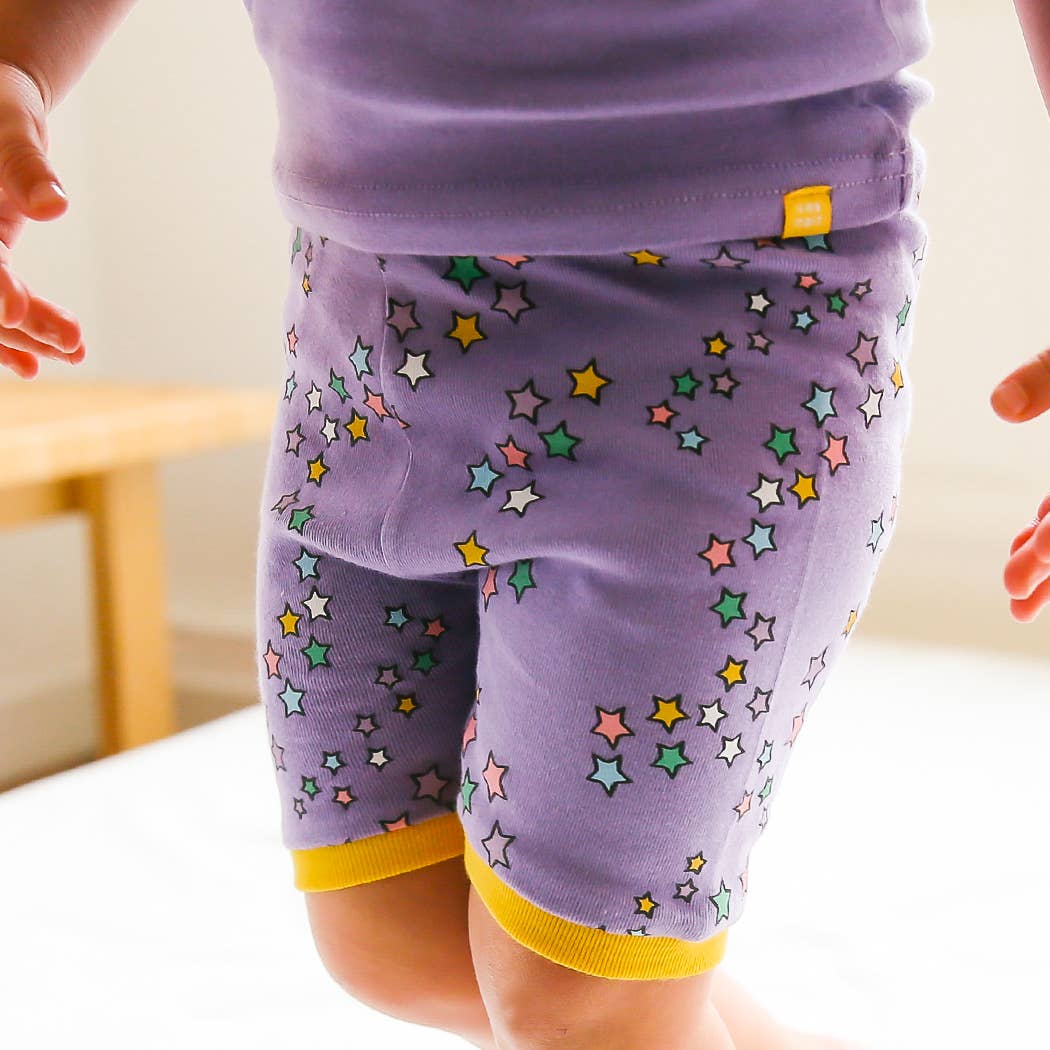Purple Unicorn Short Sleeve Pajama Set
