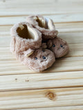 Baby Boys Fuzzy Bear Slippers
