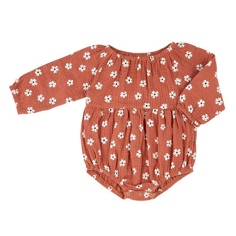 Long Sleeve Romper - Floral 6