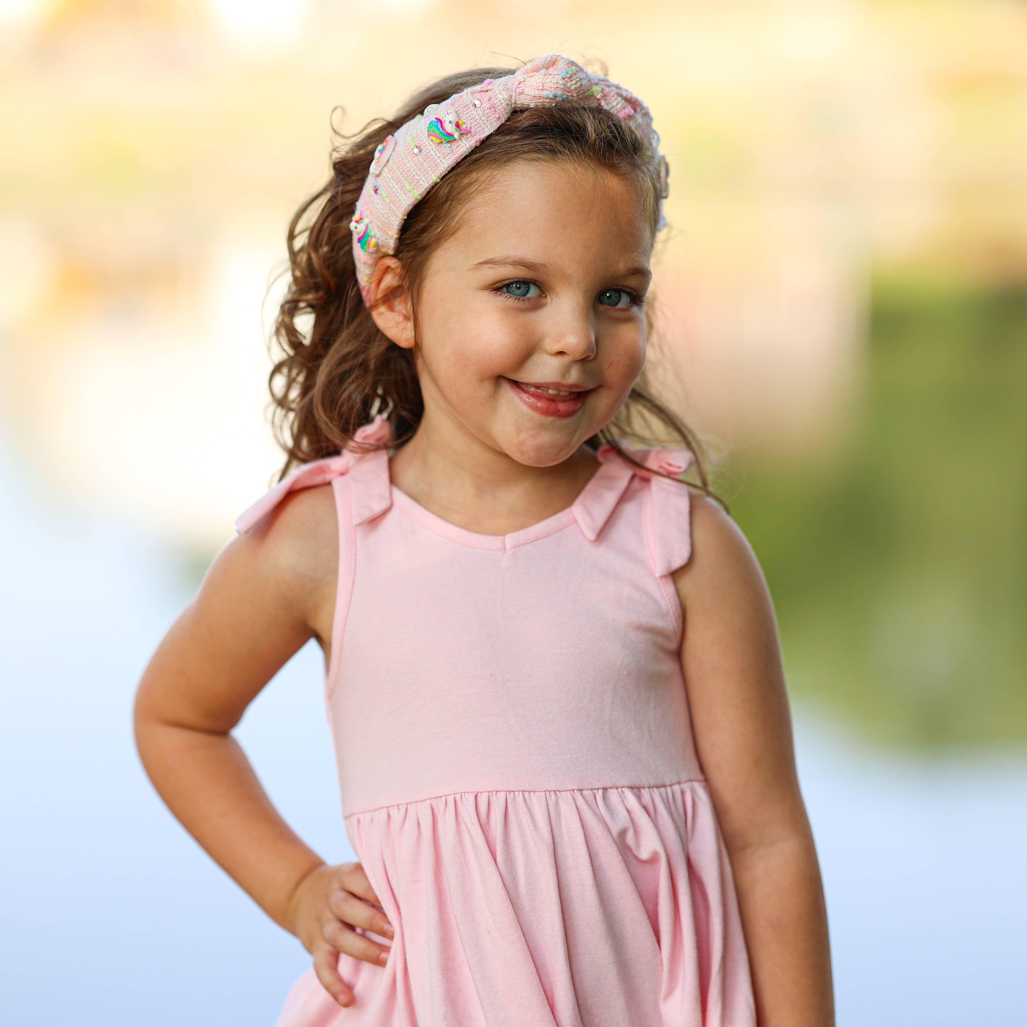 Unicorn Knotted Headband - Rainbow Knot Hair Band for Kids