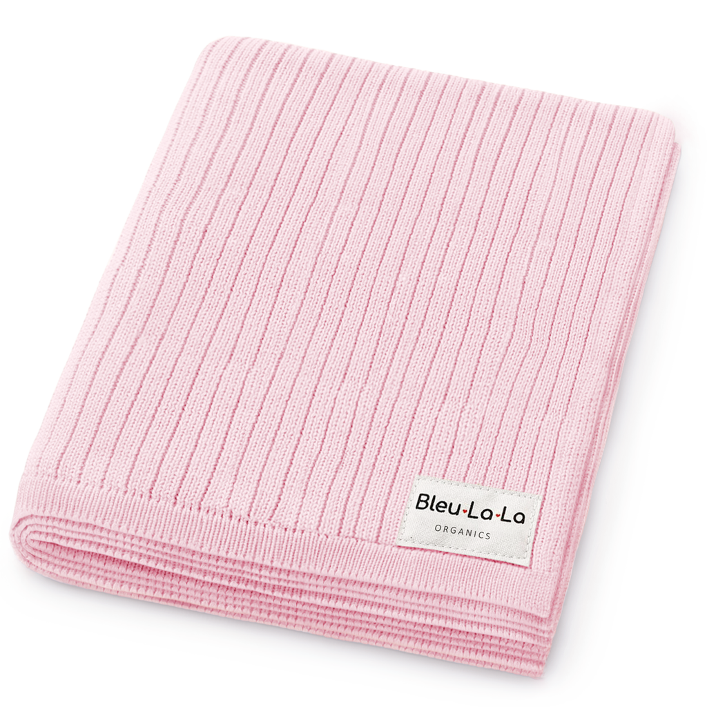 NEW! 100% Luxury Organic Cotton Ribbed Baby Swaddle Blanket