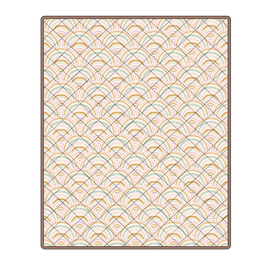 Boho Rainbows Quilted Water Resistant Beach Mat