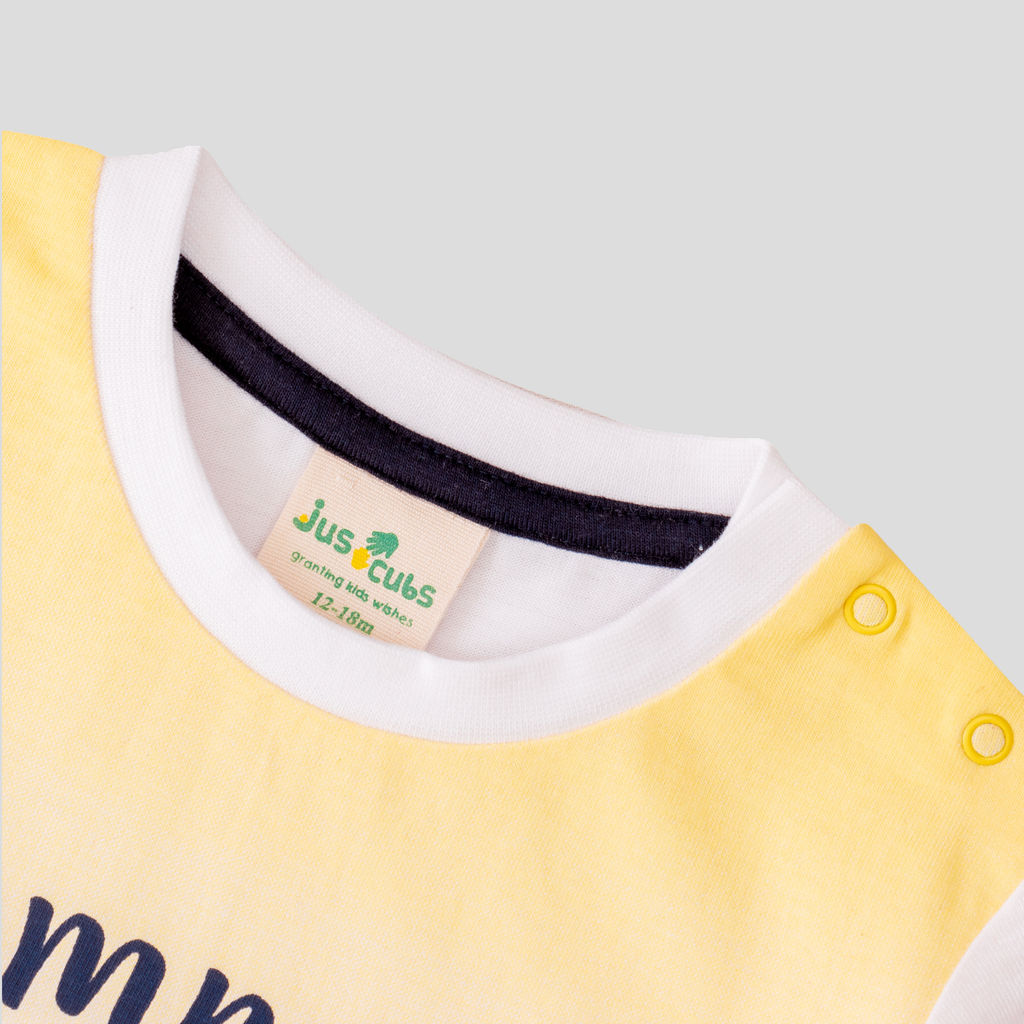 Summer Beige T-Shirt for Toddler Boys