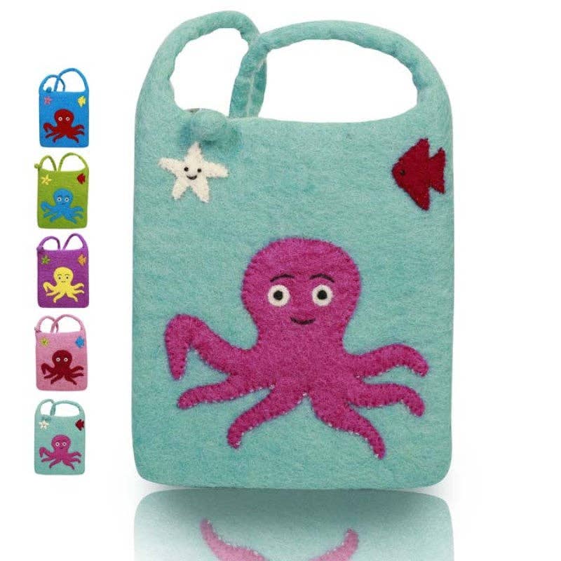 Octopus Design Cross- body Bag