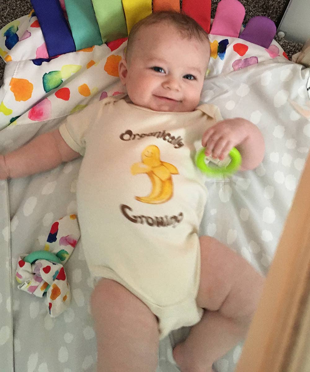 Organic Cotton Long Sleeved Onesie/Bodysuit - Organically Growing