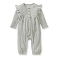 Organic Cotton Baby Girl Thermal Jumpsuit