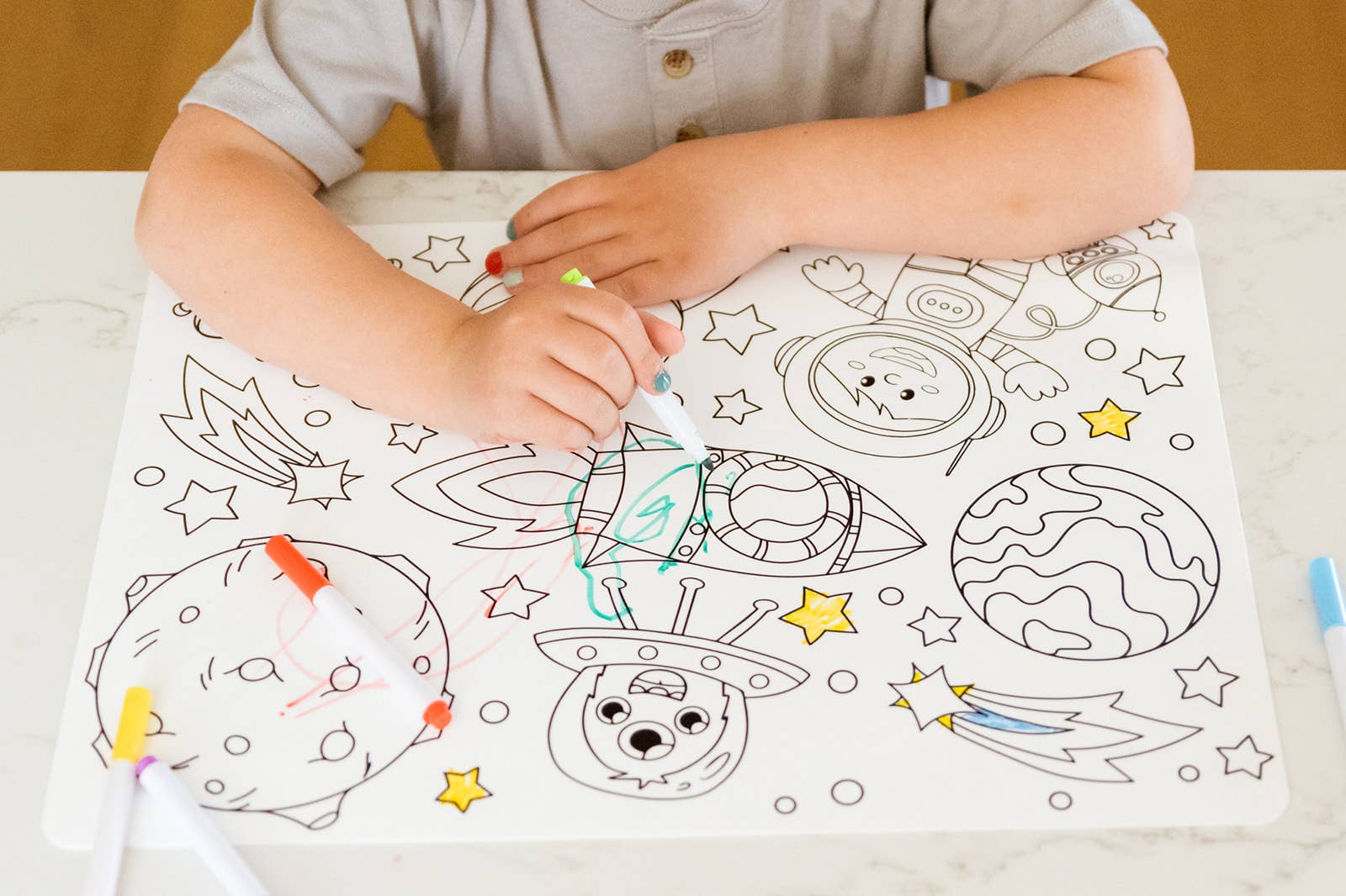 Silicone Reusable Coloring Placemat