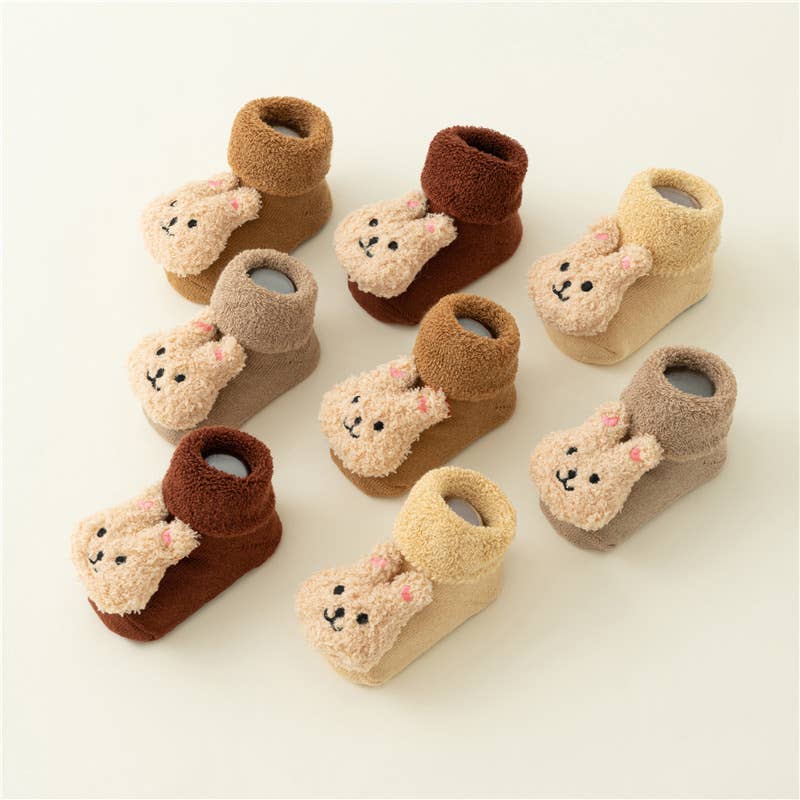 Baby Toddler Cute Doll Terry Thick Non-slip Socks