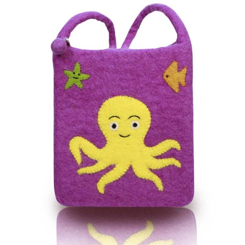 Octopus Design Cross- body Bag