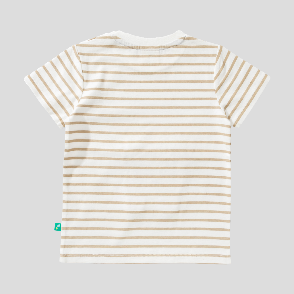 Summer Beige T-Shirt for Toddler Boys