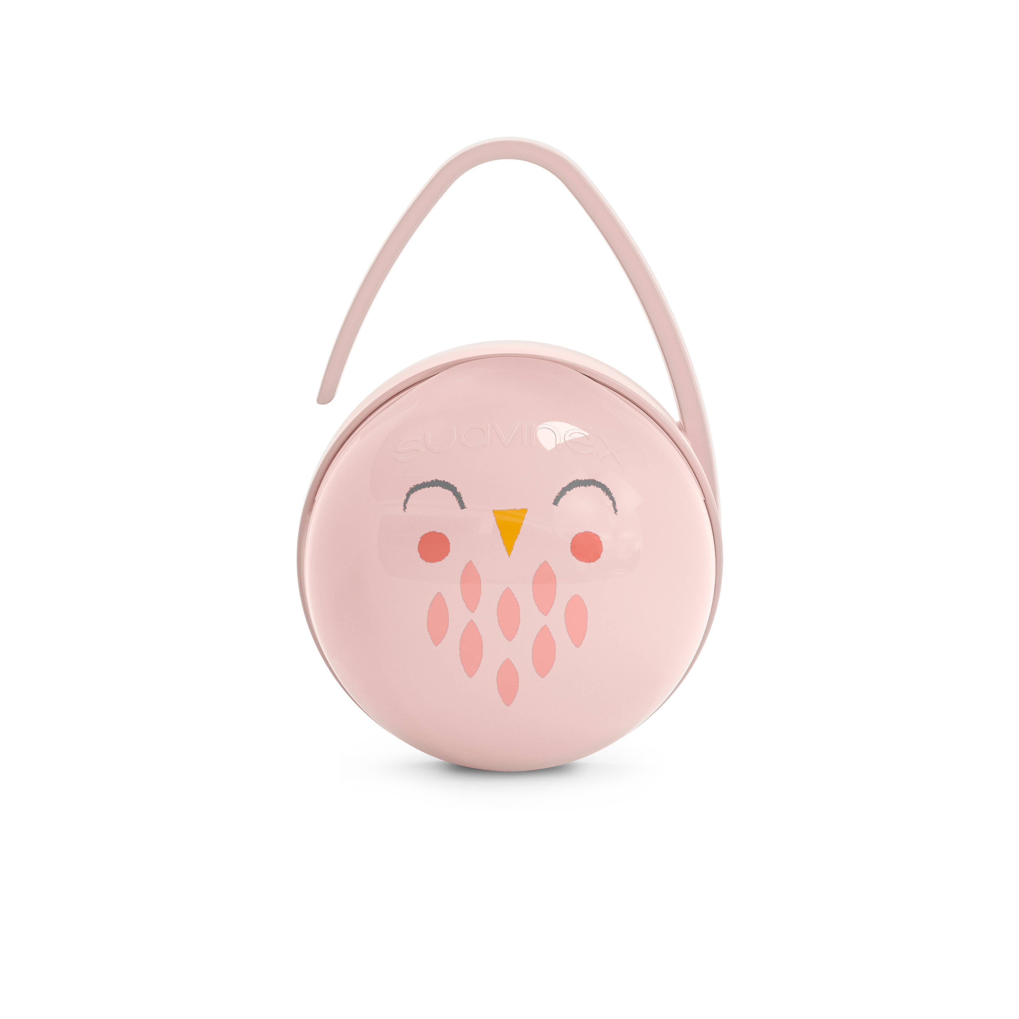 Suavinex Bonhomia Duo Pacifier Case- Pink