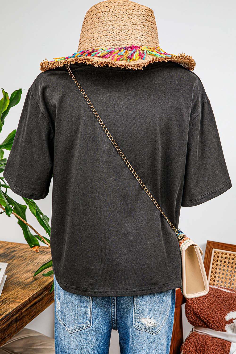 Vintage Western Bull Head Skull Turquoise Graphic T Shirt