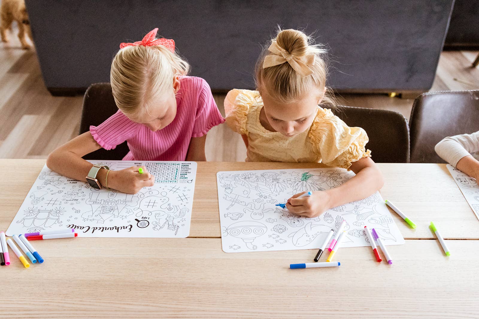 Silicone Reusable Coloring Placemat