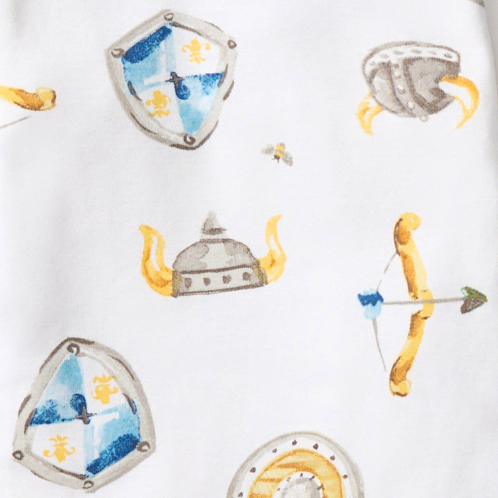 Nordic Hero & Viking Ships Organic Cotton Sleep & Play Footed