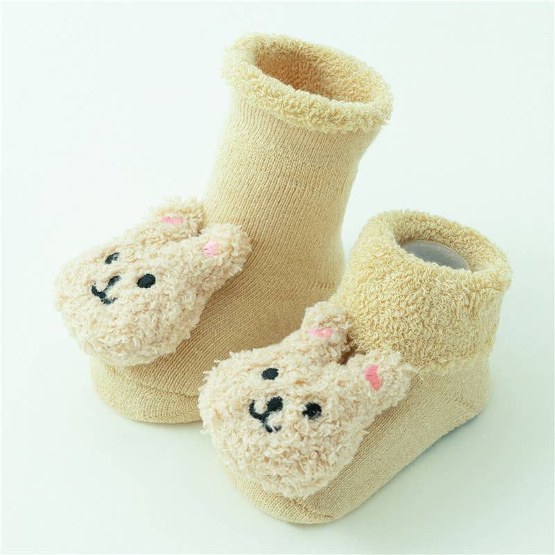 Baby Toddler Cute Doll Terry Thick Non-slip Socks