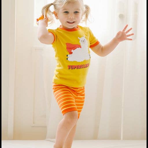 Super Llama Short Sleeve Pajama Set