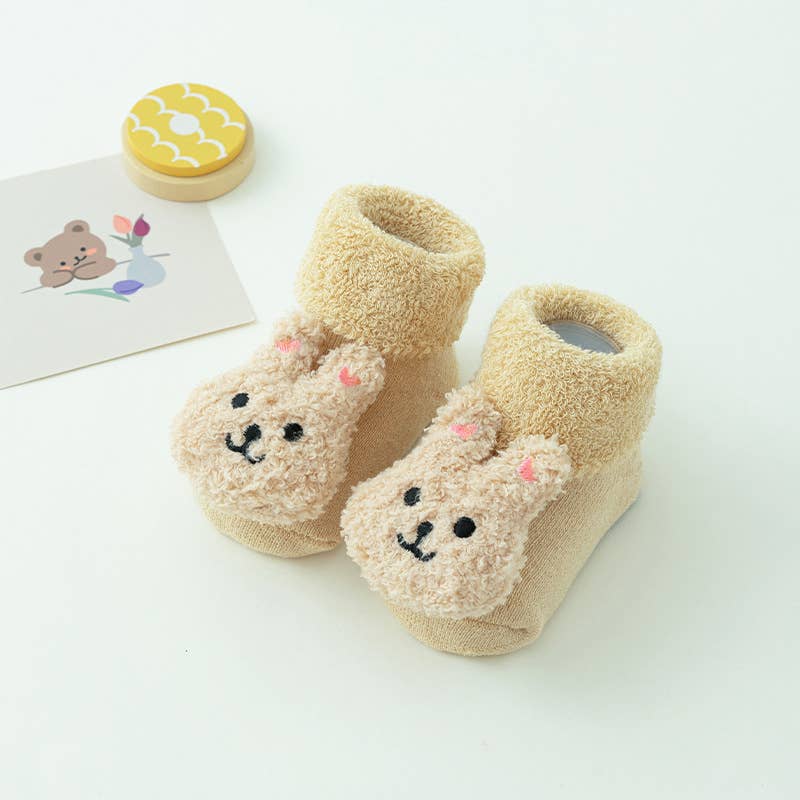 Baby Toddler Cute Doll Terry Thick Non-slip Socks