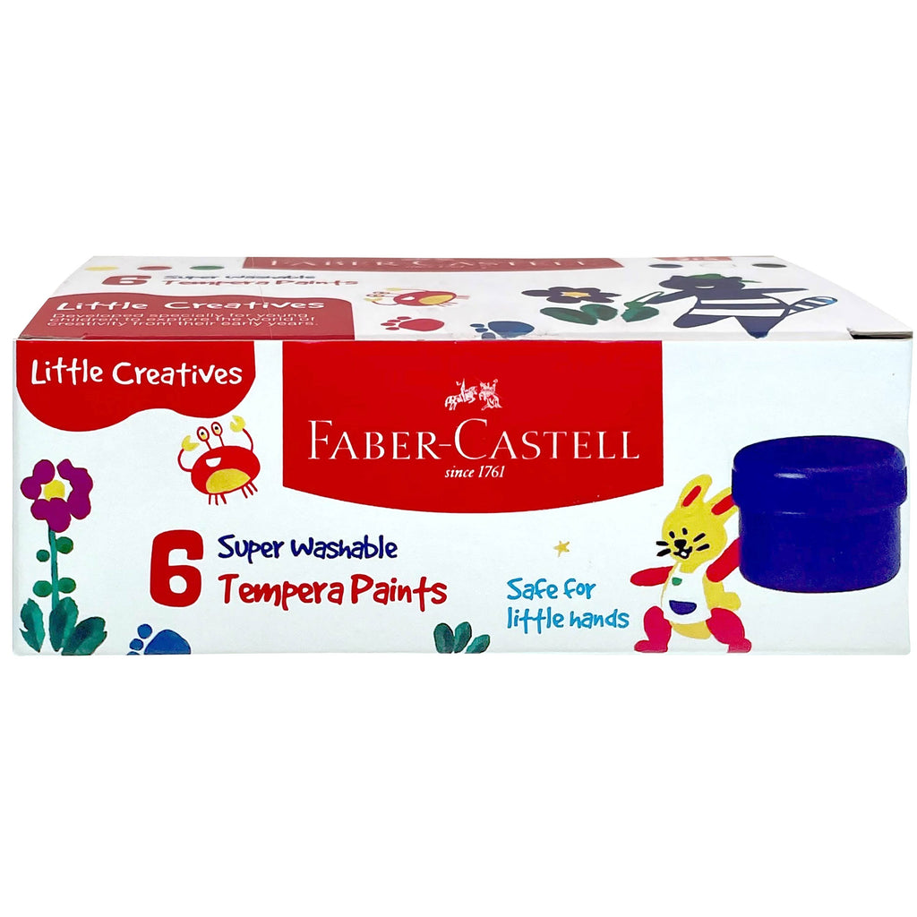 Little Creatives Super Washable Tempera Paints Set of 6
