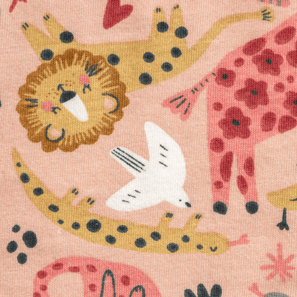 Animal Themed Full Sleeve Onesie Set for Baby Girl