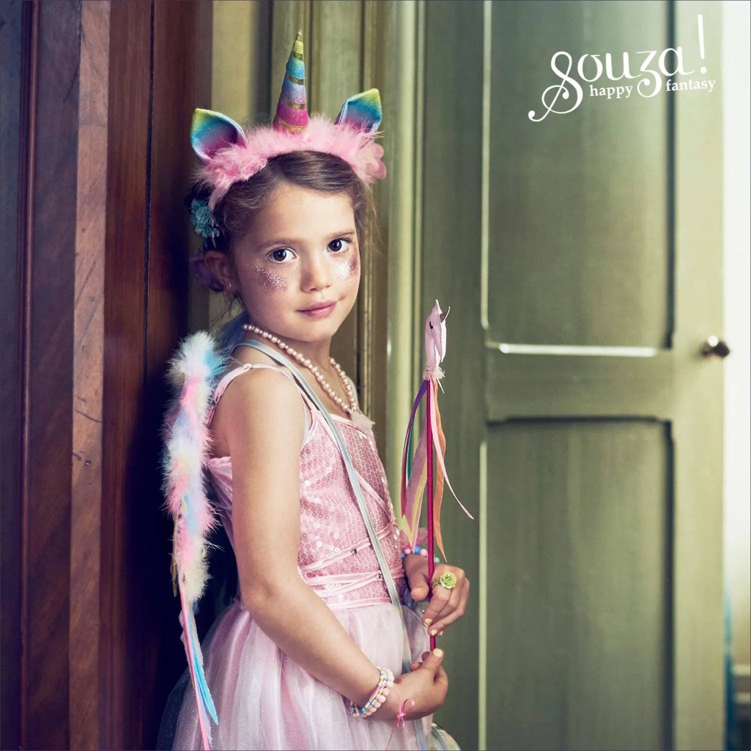 Unicorn Wings & Head band set - Costume Accessory for Kids - Carnival & Festive Use