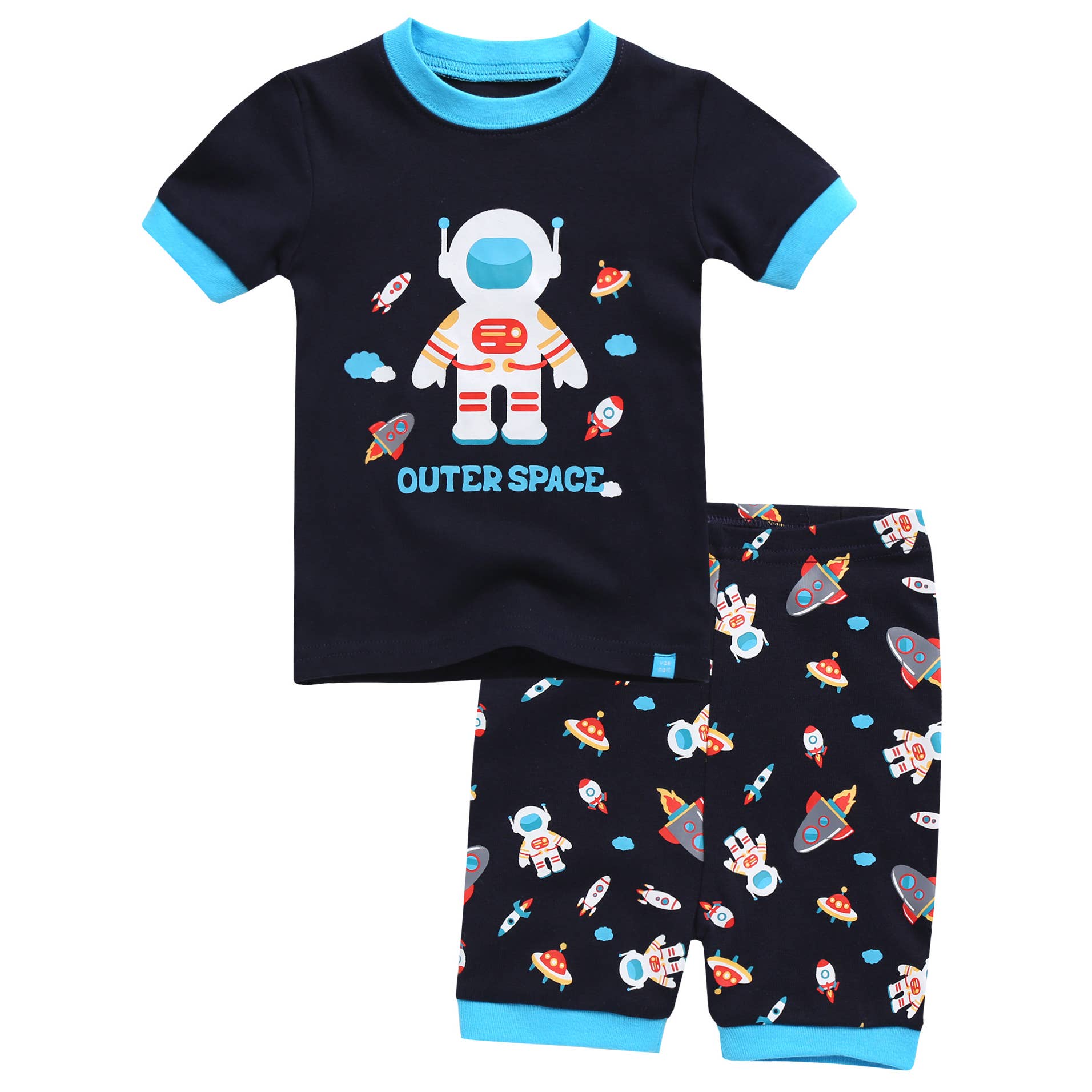 Space Boy Short Sleeve Pajama Set