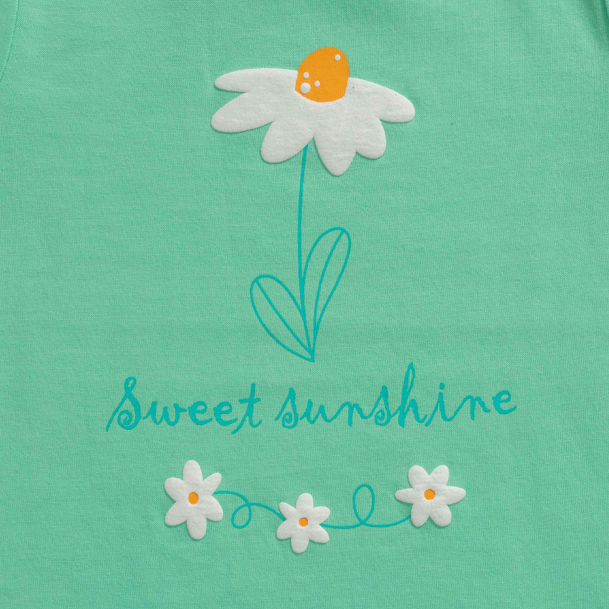 Flower T-Shirt Pack of 2 for Toddler Girls - Mint & Lavender