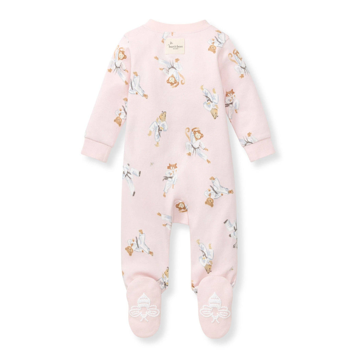 Karate Creatures Organic Cotton Sleep & Play - Chalky Pink