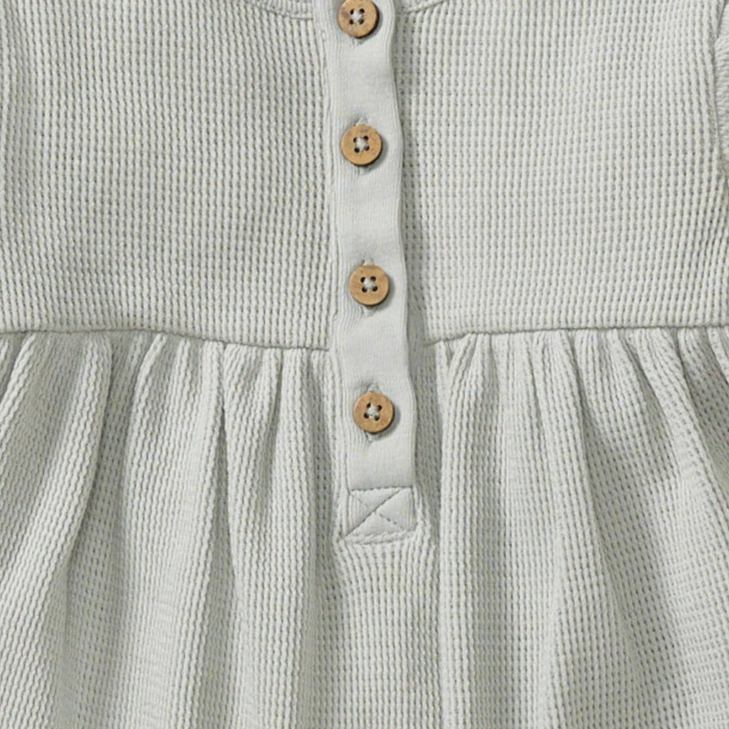 Organic Cotton Baby Girl Thermal Jumpsuit