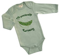 Organic Cotton Long Sleeved Onesie/Bodysuit - Organically Growing