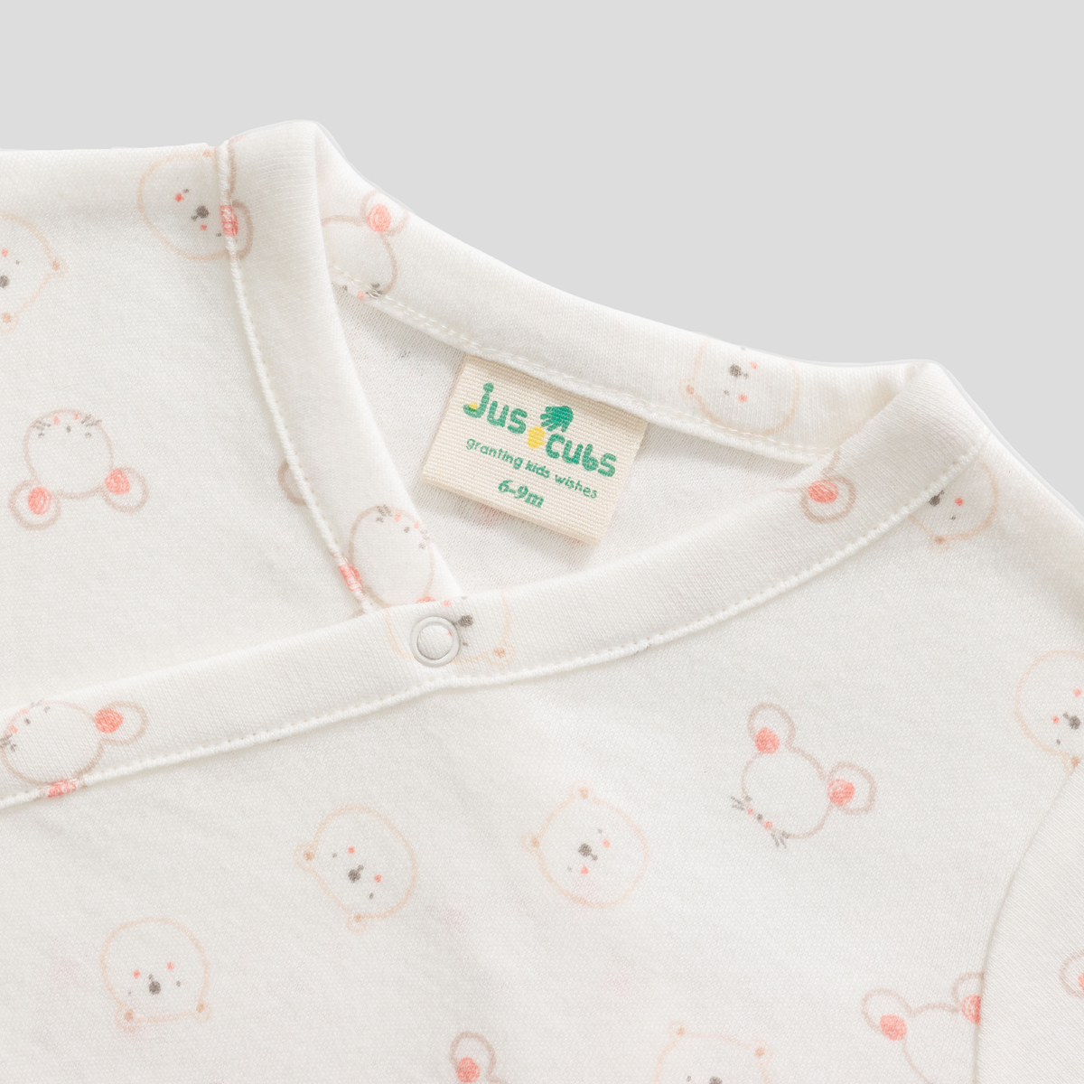 Animal Themed Full Sleeve Onesie Set for Baby Girl